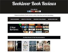 Tablet Screenshot of bookloverbookreviews.com